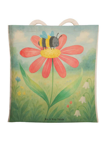 Mr. & Mrs. Panda Strandtasche Hummel Blume Design ohne Spruch in Weiß