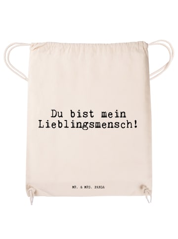 Mr. & Mrs. Panda Sportbeutel Du bist mein Lieblingsmensch! mit S... in Creme