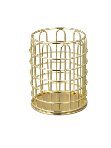 relaxdays 5 x Stiftehalter in Gold