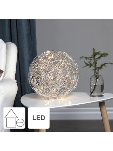 STAR Trading LED Leuchtkugel ,Trassel, silber, outdoor, Ø 30cm