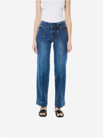 KOROSHI Weite denim- jeans in blau
