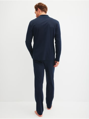 Calida Pyjama in saphir blue