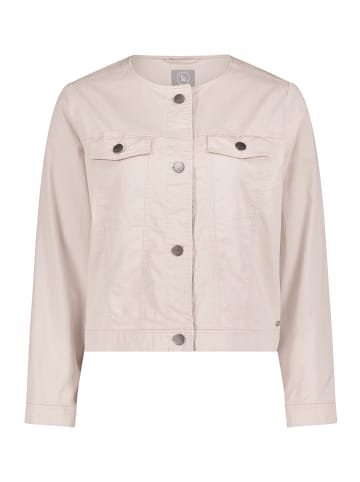BETTY & CO Jeansjacke langarm in Beige