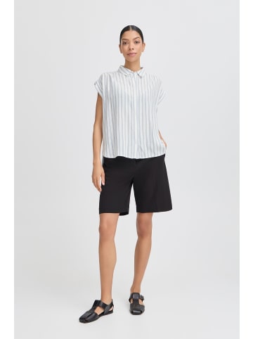 b. young Langarm - Hemd BYFRIGG Loose fit in Optical White Mix