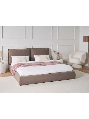 Beliani Wasserbett BAJONNA in Braun/Schwarz - (W) 200 x (H) 94 x (L) 235 cm