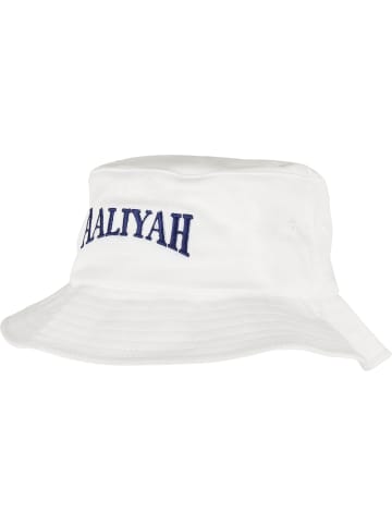 Mister Tee Hut "Aaliyah Logo Bucket Hat" in Weiß