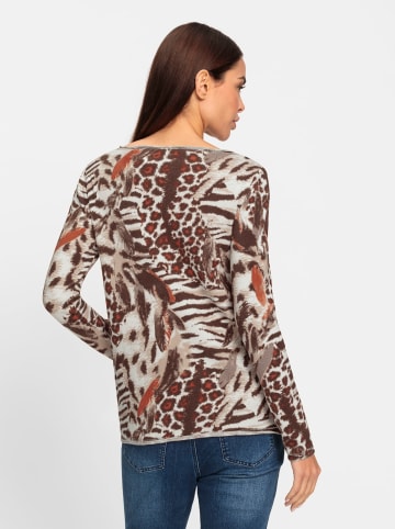 Heine Druck-Shirt in beige-orange