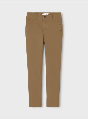 name it Chino Hose Basic Stretch Pants mit Verstellbarem Bund NKMRYAN in Beige
