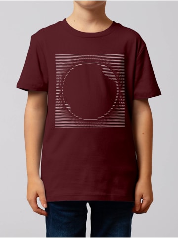 wat? Apparel T-Shirt Sonnenfinsternis in Weinrot