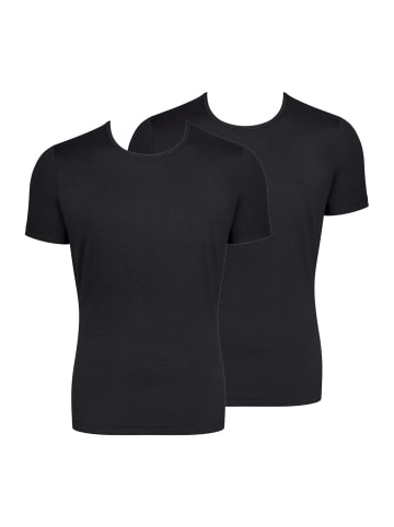 Sloggi Unterhemd / Shirt Kurzarm Go - Organic Cotton in Schwarz