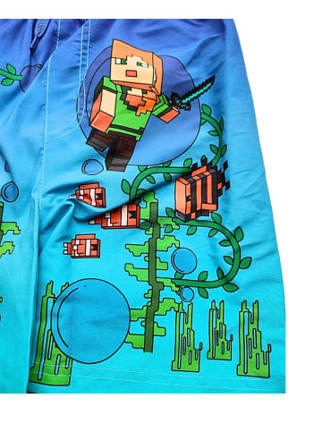 Minecraft Badeshorts Minecraft Alex & Steve in Blau