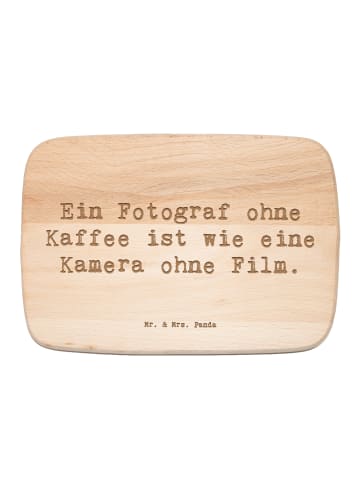 Mr. & Mrs. Panda Küchenbrett Spruch Fotograf Kaffee mit Spruch in Transparent