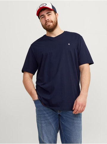 JACK & JONES PLUS T-shirt in Navy Blazer