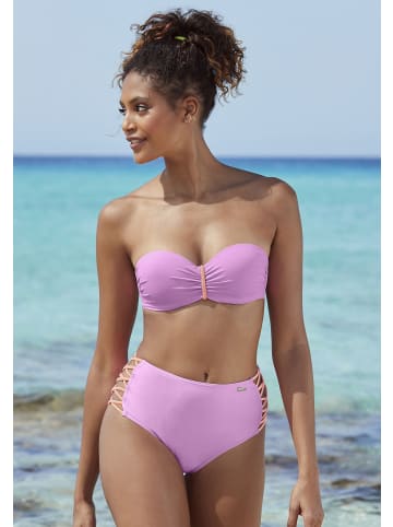 Venice Beach Highwaist-Bikini-Hose in lila