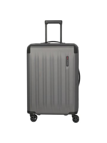 travelite Dynamiic - 4-Rollen-Trolley M 66 cm erw. (anthrazit) in anthrazit