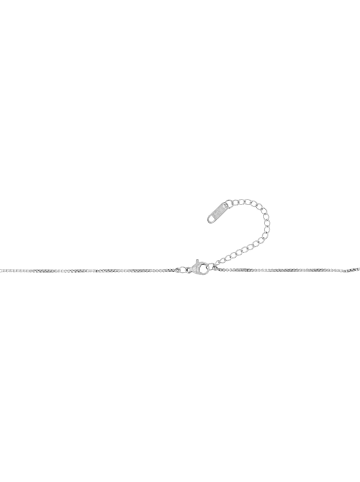 Adeliás Damen Halskette aus Edelstahl 40 cm in silber
