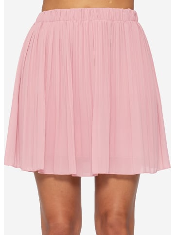SASSYCLASSY Plissée-Rock aus Chiffon in Rosa