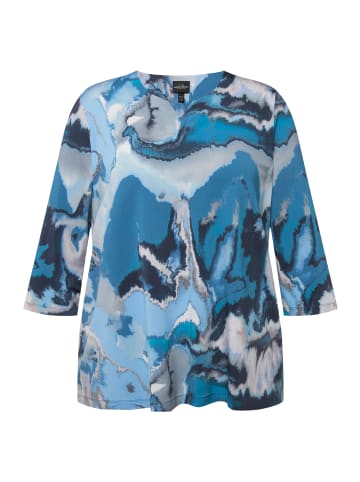 Ulla Popken Shirt in mattes nachtblau