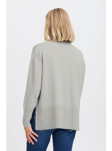 Pulz Strickpullover PZSTEFFI Relaxed fit in Light Grey Melange