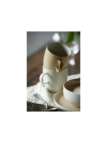Studio Round Becher North in Matte sand/Matte white
