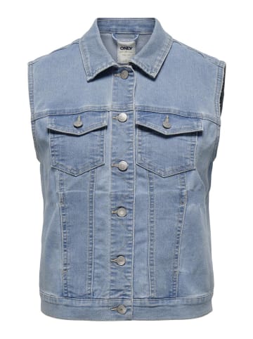ONLY Jeansweste in Light Blue Denim