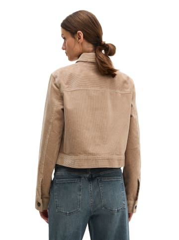 Marc O'Polo Cord-Overshirt cropped in Earthy Taupe