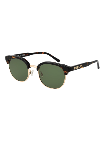 Replay Unisex Sonnenbrille Browline Braun