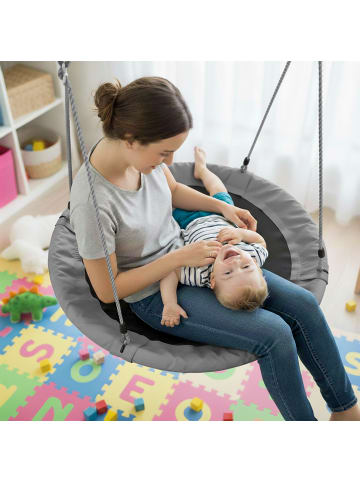 relaxdays Nestschaukel in Grau - Ø 110 cm