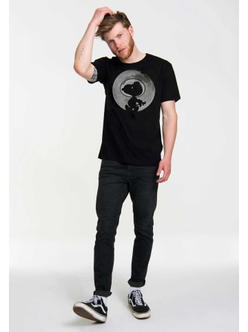Logoshirt T-Shirt Snoopy - Mond in schwarz