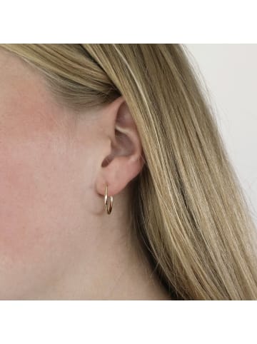 Lucardi 375 Gold Ohrringe Rund