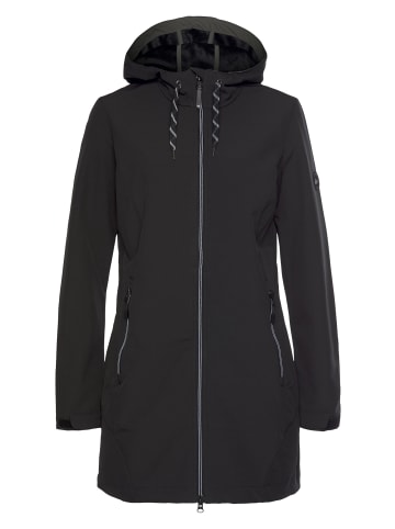 Polarino Softshellmantel in schwarz