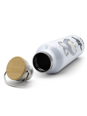 Mr. & Mrs. Panda Trinkflasche Pinguin Beste Lieblingsfreundin de... in Weiß