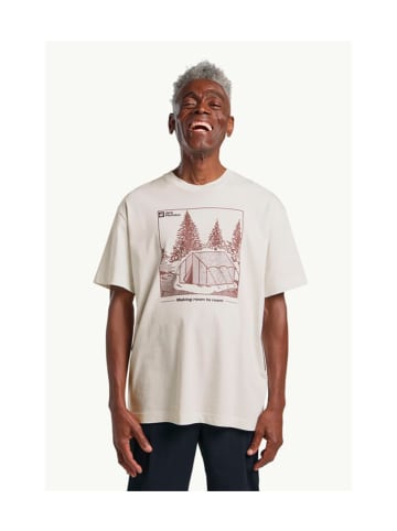 Jack Wolfskin Tshirt in Weiß