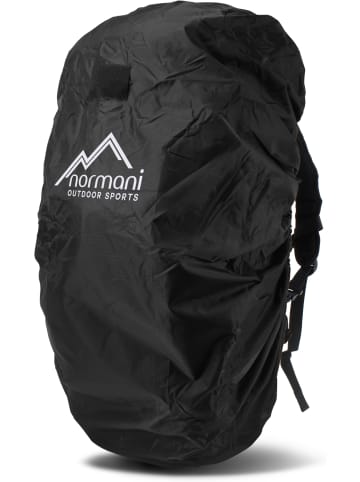 Normani Outdoor Sports Rucksack-Regenüberzug für 40-50 Liter Back Cover V+ in Schwarz