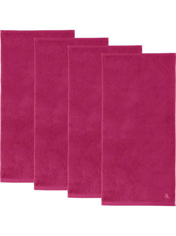 Erwin Müller Duschtuch 4er-Pack Heidenheim in fuchsia