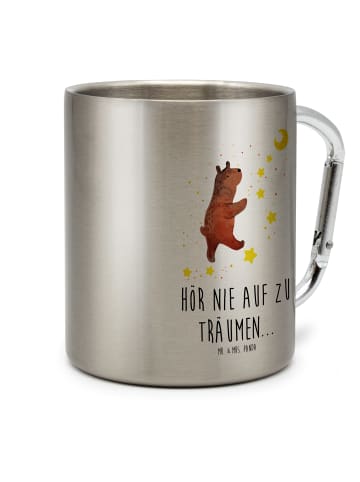 Mr. & Mrs. Panda Isolierbecher Bär Träume mit Spruch in Silber