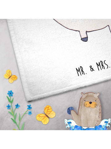 Mr. & Mrs. Panda Handtuch Einhorn Fitness ohne Spruch in Weiß