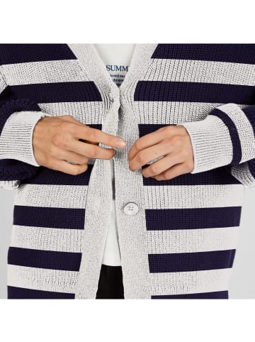 Lovely sisters Strickjacke Cassey in navy blue stripe