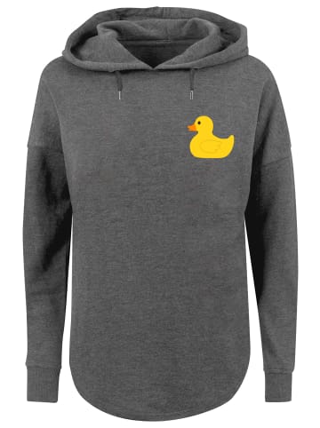 F4NT4STIC Oversized Hoodie Yellow Rubber Duck OVERSIZE HOODIE in charcoal