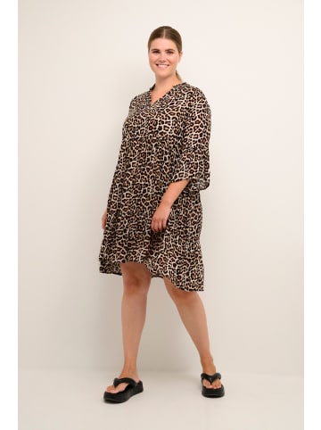 KAFFE curve Kleid KCisma in Feather Gray Leo Print