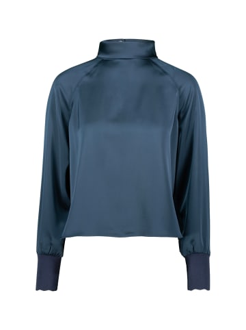 Zero  Satinbluse mit Stehkragen in 8599