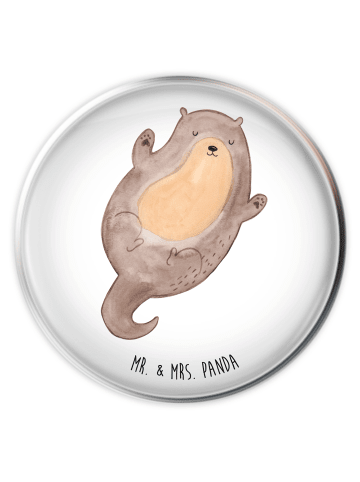 Mr. & Mrs. Panda Waschbecken Abfluss Otter Umarmen ohne Spruch in Weiß