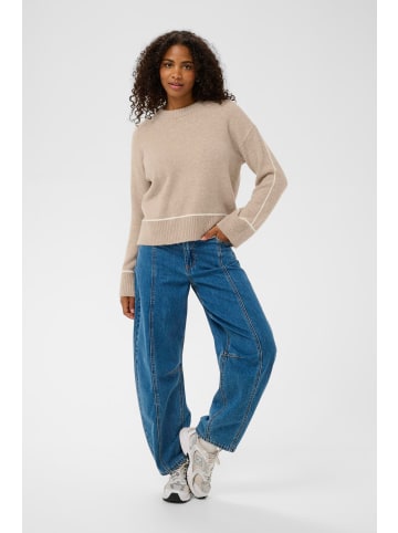 Kaffe Strickpullover KAjinie Loose fit in Feather Gray Melange