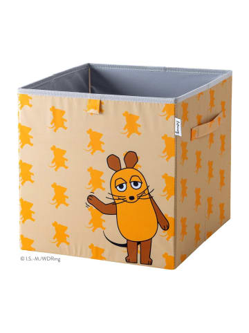 Lifeney Aufbewahrungsbox "DieMaus" Streuprint  Orange – 33 x 33 x 33 cm