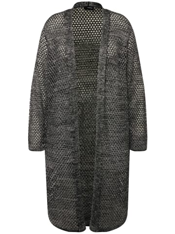 MIAMODA Strickjacke in schwarz