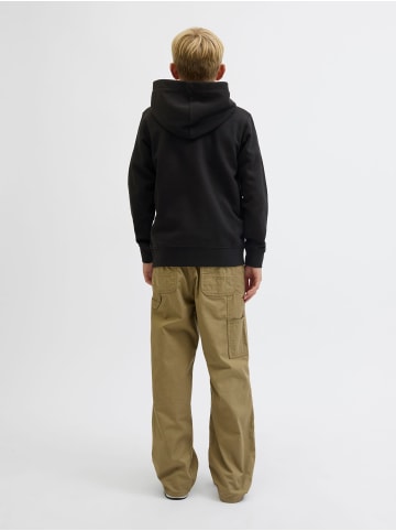 JACK & JONES Junior Kapuzenpullover in Black