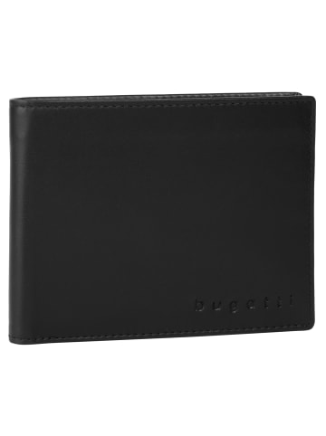 Bugatti Geldbörse SUPER SLIM RFID echt Leder in schwarz