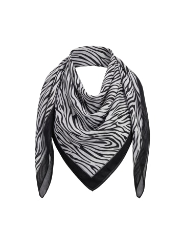 faina Women Feminine Scarf in Black White Zebra