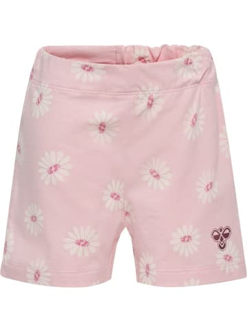 Hummel Kinder Short "Hmlmini Loose Flower Shorts" in Rosa
