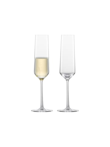 Zwiesel Glas 2er Set Sektgläser Pure 209 ml in transparent